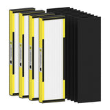 Maxbell HEPA Replacement Purifier Spare Parts Easy Installation Air Purifier Cleaner 1pcs Yellow
