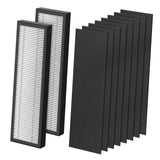 Maxbell HEPA Replacement Purifier Spare Parts Easy Installation Air Purifier Cleaner 2pcs Black