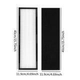 Maxbell HEPA Replacement Purifier Spare Parts Easy Installation Air Purifier Cleaner 2pcs Black