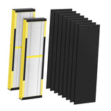 Maxbell HEPA Replacement Purifier Spare Parts Easy Installation Air Purifier Cleaner 2pcs Yellow