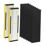Maxbell HEPA Replacement Purifier Spare Parts Easy Installation Air Purifier Cleaner 2pcs Yellow