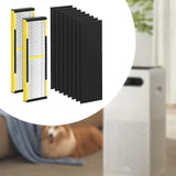 Maxbell HEPA Replacement Purifier Spare Parts Easy Installation Air Purifier Cleaner 2pcs Yellow