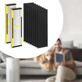 Maxbell HEPA Replacement Purifier Spare Parts Easy Installation Air Purifier Cleaner 2pcs Yellow