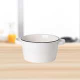 Maxbell Dessert Bowl Multipurpose Baking Accessory Salad Bowl for Snacks Yogurt Rice Large Without lid