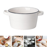 Maxbell Dessert Bowl Multipurpose Baking Accessory Salad Bowl for Snacks Yogurt Rice Large Without lid