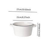 Maxbell Dessert Bowl Multipurpose Baking Accessory Salad Bowl for Snacks Yogurt Rice Large Without lid