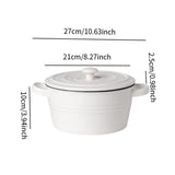 Maxbell Dessert Bowl Multipurpose Baking Accessory Salad Bowl for Snacks Yogurt Rice Large with lid