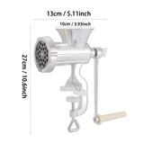Maxbell Manual Meat Grinder Household Table Mount Sturdy Hand Crank for Home Kitchen