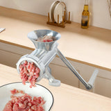 Maxbell Manual Meat Grinder Household Table Mount Sturdy Hand Crank for Home Kitchen