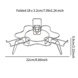Maxbell Steamer Rack Cookware Roasting Rack Cooker Stand for Cake Pan Oven Air Fryer 22x5.9cm