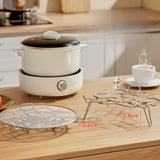 Maxbell Steamer Rack Cookware Roasting Rack Cooker Stand for Cake Pan Oven Air Fryer 22x5.9cm