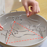 Maxbell Steamer Rack Cookware Roasting Rack Cooker Stand for Cake Pan Oven Air Fryer 22x5.9cm