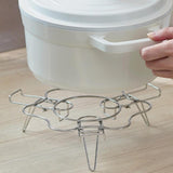 Maxbell Steamer Rack Cookware Roasting Rack Cooker Stand for Cake Pan Oven Air Fryer 22x5.9cm