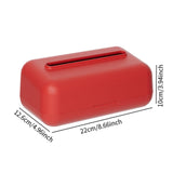 Maxbell Car Tissue Box Dispenser Elegant Paper Towel Holder for Car Automotive Decor red