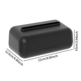 Maxbell Car Tissue Box Dispenser Elegant Paper Towel Holder for Car Automotive Decor black