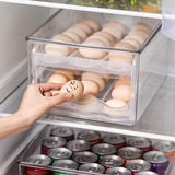 Maxbell Egg Container for Refrigerator Large Capacity for Countertop Kitchen Cabinet