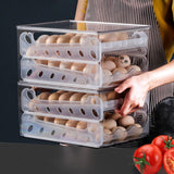 Maxbell Egg Container for Refrigerator Large Capacity for Countertop Kitchen Cabinet