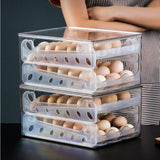 Maxbell Egg Container for Refrigerator Large Capacity for Countertop Kitchen Cabinet