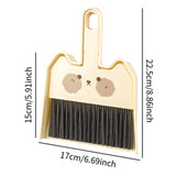 Maxbell Mini Broom and Dustpan Set Broom Dustpan Brush for Table Living Room Bedroom Style  A