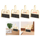 Maxbell Mini Broom and Dustpan Set Broom Dustpan Brush for Table Living Room Bedroom Style  A