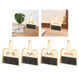 Maxbell Mini Broom and Dustpan Set Broom Dustpan Brush for Table Living Room Bedroom Style  A