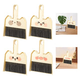 Maxbell Mini Broom and Dustpan Set Broom Dustpan Brush for Table Living Room Bedroom Style  A