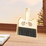 Maxbell Mini Broom and Dustpan Set Broom Dustpan Brush for Table Living Room Bedroom Style  A