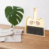 Maxbell Mini Broom and Dustpan Set Broom Dustpan Brush for Table Living Room Bedroom Style  A
