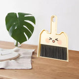 Maxbell Mini Broom and Dustpan Set Broom Dustpan Brush for Table Living Room Bedroom Style B