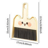 Maxbell Mini Broom and Dustpan Set Broom Dustpan Brush for Table Living Room Bedroom Style C