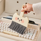 Maxbell Mini Broom and Dustpan Set Broom Dustpan Brush for Table Living Room Bedroom Style C