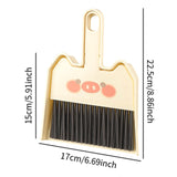 Maxbell Mini Broom and Dustpan Set Broom Dustpan Brush for Table Living Room Bedroom Style D
