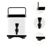 Maxbell Hot and Cold Beverage Dispenser Portable Milk Pail for Porridge Soup Outdoor 6L