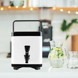 Maxbell Hot and Cold Beverage Dispenser Portable Milk Pail for Porridge Soup Outdoor 6L