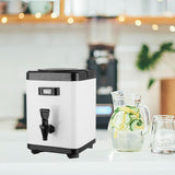 Maxbell Hot and Cold Beverage Dispenser Double Layer Milk Pail for Soup Coffee 6L