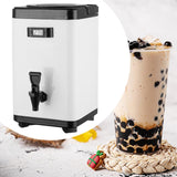 Maxbell Hot and Cold Beverage Dispenser Double Layer Milk Pail for Soup Coffee 8L