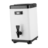 Maxbell Hot and Cold Beverage Dispenser Double Layer Milk Pail for Soup Coffee 8L