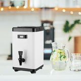 Maxbell Hot and Cold Beverage Dispenser Double Layer Milk Pail for Soup Coffee 8L