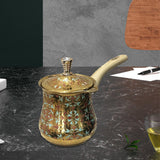 Maxbell Coffee Pot Water Kettle with Wooden Handle Teapot Easy to Clean Coffee Maker 550ml Style A