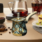 Maxbell Coffee Pot Water Kettle with Wooden Handle Teapot Easy to Clean Coffee Maker 720ml Style B