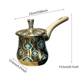 Maxbell Coffee Pot Water Kettle with Wooden Handle Teapot Easy to Clean Coffee Maker 720ml Style B