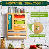 Maxbell Food Bag Storage Organizer Bag Organizers for Cling Wrap Paper Aluminum Foil