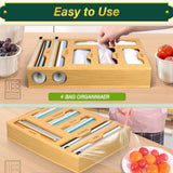 Maxbell Food Bag Storage Organizer Bag Organizers for Cling Wrap Paper Aluminum Foil
