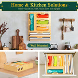 Maxbell Food Bag Storage Organizer Bag Organizers for Cling Wrap Paper Aluminum Foil