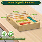 Maxbell Food Bag Storage Organizer Bag Organizers for Cling Wrap Paper Aluminum Foil