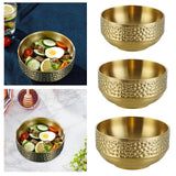 Maxbell Double-walled Metal Serving Bowl for Camping Snack Appetizer Kitchen Cooking Small