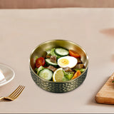 Maxbell Double-walled Metal Serving Bowl for Camping Snack Appetizer Kitchen Cooking Medium