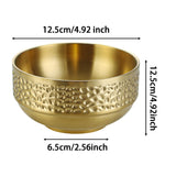 Maxbell Double-walled Metal Serving Bowl for Camping Snack Appetizer Kitchen Cooking Medium