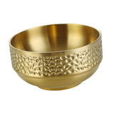 Maxbell Double-walled Metal Serving Bowl for Camping Snack Appetizer Kitchen Cooking Medium