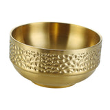 Maxbell Double-walled Metal Serving Bowl for Camping Snack Appetizer Kitchen Cooking Medium